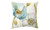 2303  NEW    4PC Retro Watercolor Blue Flower Throw Pillow Cover  6713