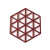 2304NEW-4PCS Hollow out solid color tea cushion6541