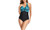 2304 NEW Spliced chest cross neck strap one piece swimsuit 6664