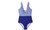 2304 NEWStriped ruffled color matching one piece swimsuit 6665