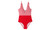 2304 NEWStriped ruffled color matching one piece swimsuit 6665