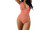 2304 NEW Striped waistband V-neck integrated swimsuit 6667