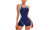 2304 NEW Women's Sports One Piece Swimwear Colored Open Back Swimwear  6696