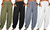 2304 Women's loose cotton and linen casual pants Home Harlan pants 6699
