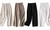 2304 Women's cotton and linen casual capris with wide legs 6801