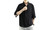 2304 Men's casual cotton linen three quarter sleeved shirt stand up collar top 6807