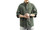 2304 Men's casual cotton linen three quarter sleeved shirt stand up collar top 6807