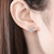 2304NEW-Heart-shaped ear decoration heart hollow out6580