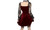 2304  NEW Dark Sexy Lace Spliced Chest Flare Long Sleeve Dress 6844