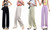 2304 NEW Summer Thin Casual High Waist Acetic Acid Ice Silk Wide Leg Pants - Extended 6883