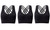 2304 NEW 3PC Sports Bra Shockproof Gathering Running Tank Top Fitness Bra 6884