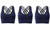 2304 NEW 3PC Sports Bra Shockproof Gathering Running Tank Top Fitness Bra 6884