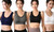 2304 NEW 3PC Sports Bra Shockproof Gathering Running Tank Top Fitness Bra 6884