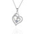 2304NEW-Double heart diamond necklace6906