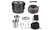 2305 NEW 2-3 person outdoor pot set combination camping folding pot set cooking utensils set 7017
