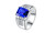 2305 NEW Emerald Zircon Men's Ring with Sapphire and Diamond Green Crystal Ring 7052 LA