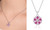 2305 NEW Zircon Lucky Heart Pink Diamond Zircon Necklace Pendant 7029 LA