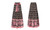 2305 NEW Printed skirt casual large swing bow loose pleated bohemian skirt 7088LA