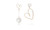 2305 NEW High grade hollow out peach heart titanium steel earrings for women 7096LA