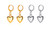 2305 NEW Minimalist Mirror 3D Love Earrings 7130LA