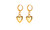 2305 NEW Minimalist Mirror 3D Love Earrings 7130LA