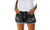 2305 NEW Perforated tassel denim shorts with straight breasted women's hot pants 7147LA