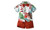 2305 NEW Hawaiian Blouse Shirt Boys' Shorts Casual Two Piece Set 7164LA