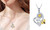2306 NEW Diamond Heart Sunflower Bee Pendant Engraved Necklace 7354 LA