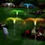 2306 NEW Solar jellyfish lamp, fireworks lamp, one dragged five fiber optic lamp, lawn garden lamp 7328