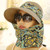2306 NEW  Summer folding three in one women's large brim Sun hat 7431