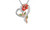 2306 NEW Love Rose Pendant with Diamond Necklace  7461LA