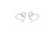 2306 NEW Silver Needle Heart Earrings Designed by Female Minority with High Grade Feeling Earrings 7494LA