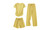 2307 NEW Summer Ice Silk Three Piece Short Sleeve Pajamas Home Fur 7530LA