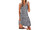 2307 NEW Summer printed vest sleeveless dress with hollowed out round neck 7535LA