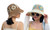 2307 NEW Summer sun shading and sunscreen straw flower patchwork sun hat Bucket hat 7543LA