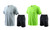 2307 NEW Men's summer ice silk breathable sports two-piece T-shirt quick drying shorts  7396