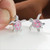 2307 NEW  Diamond inlaid turtle earrings 7587LA