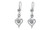 2307 NEW Rose Blossom Earrings Medium and Short Love Earhook Zircon 7588LA