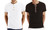 2307 NEW Summer Henley shirt shirt men's short sleeved T-shirt 7805LA