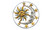 2308 NEW Iron Art Indoor and Outdoor Sun Moon Home Decoration 7819LA