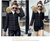Woman winter warm Faux Fur parka hooded jacket