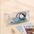 2308 NEW PVC student stationery storage transparent zipper pen bag 7843LA