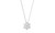 2308 NEW Sparkling Diamond Snow Flower Necklace Female Clavicle Chain 7847LA