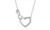 2308 NEW Infinite Ring Heart Zircon Heart Pendant Necklace 7848LA