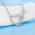 2308 NEW Infinite Ring Heart Zircon Heart Pendant Necklace 7848LA