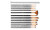 2308 NEW 12 Brush Skew Peak Line Drawing Set 7869LA