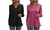 2308 NEW Women's solid color casual top bubble sleeved long sleeved T-shirt 7889LA