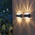 2308 NEW 4PC solar lamp waterproof outdoor wall lamp landscape lamp 7913