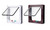 2308 NEW Pet cat door, dog door, two-way entrance and exit door opening 7936