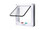 2308 NEW Pet cat door, dog door, two-way entrance and exit door opening 7936